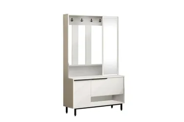 Liyakat Hallmöbel - Vit - Förvaring - Garderober & garderobssystem - Garderobsinredning - Backstativ