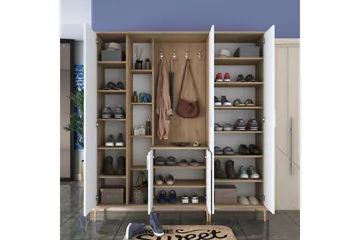 Lukkha Hallmöbel - Valnöt/Vit - Förvaring - Garderober & garderobssystem - Garderobsinredning - Backstativ