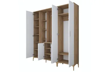 Lukkha Hallmöbel - Valnöt/Vit - Förvaring - Garderober & garderobssystem - Garderobsinredning - Backstativ