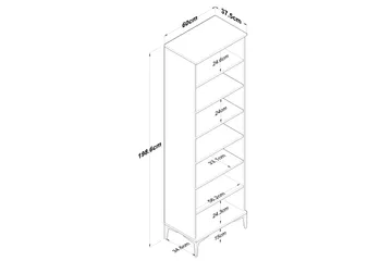 Lukkha Hallmöbel - Valnöt/Vit - Förvaring - Garderober & garderobssystem - Garderobsinredning - Backstativ