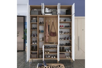 Lukkha Hallmöbel - Valnöt/Vit - Förvaring - Garderober & garderobssystem - Garderobsinredning - Backstativ