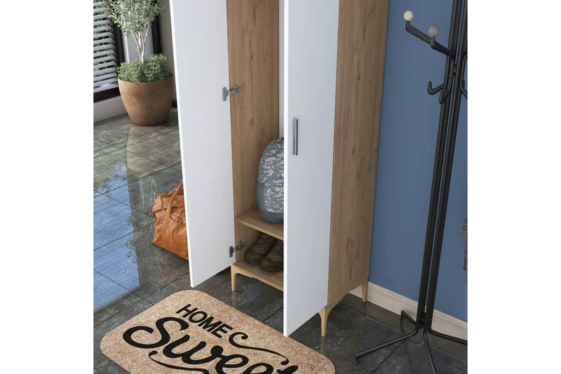 Lukkha Hallmöbel - Valnöt/Vit - Förvaring - Garderober & garderobssystem - Garderobsinredning - Backstativ