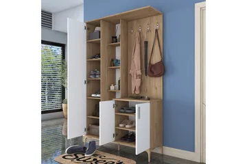 Lukkha Hallmöbel - Valnöt/Vit - Förvaring - Garderober & garderobssystem - Garderobsinredning - Backstativ
