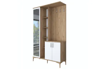 Lukkha Hallmöbel - Valnöt/Vit - Förvaring - Garderober & garderobssystem - Garderobsinredning - Backstativ