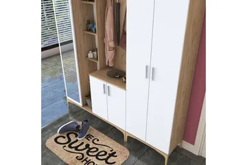 Lukkha Hallmöbel - Valnöt/Vit - Förvaring - Garderober & garderobssystem - Garderobsinredning - Backstativ