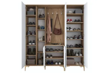 Lukkha Hallmöbel - Valnöt/Vit - Förvaring - Garderober & garderobssystem - Garderobsinredning - Backstativ