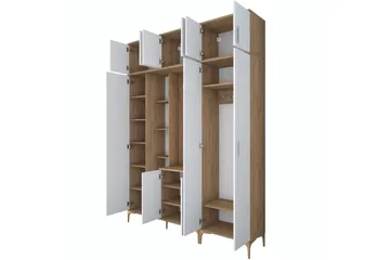 Lukkha Hallmöbel - Valnöt/Vit - Förvaring - Garderober & garderobssystem - Garderobsinredning - Backstativ