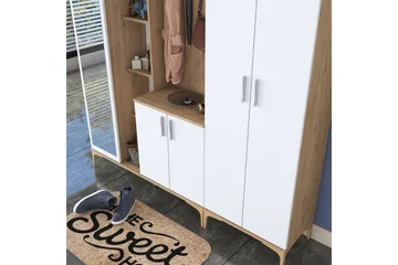 Lukkha Hallmöbel - Valnöt/Vit - Förvaring - Garderober & garderobssystem - Garderobsinredning - Backstativ