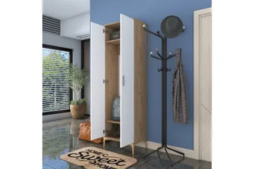 Lukkha Hallmöbel - Valnöt/Vit - Förvaring - Garderober & garderobssystem - Garderobsinredning - Backstativ
