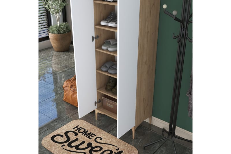 Lukkha Hallmöbel - Valnöt/Vit - Förvaring - Garderober & garderobssystem - Garderobsinredning - Backstativ