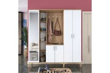 Lukkha Hallmöbel - Valnöt/Vit - Förvaring - Garderober & garderobssystem - Garderobsinredning - Backstativ