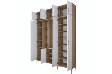 Lukkha Hallmöbel - Valnöt/Vit - Förvaring - Garderober & garderobssystem - Garderobsinredning - Backstativ