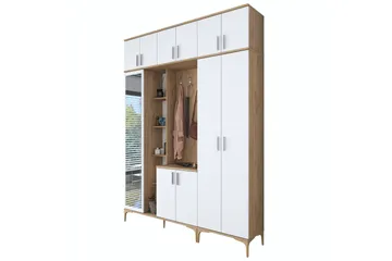 Lukkha Hallmöbel - Valnöt/Vit - Förvaring - Garderober & garderobssystem - Garderobsinredning - Backstativ