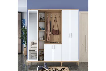 Lukkha Hallmöbel - Valnöt/Vit - Förvaring - Garderober & garderobssystem - Garderobsinredning - Backstativ