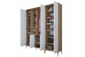 Lukkha Hallmöbel - Valnöt/Vit - Förvaring - Garderober & garderobssystem - Garderobsinredning - Backstativ