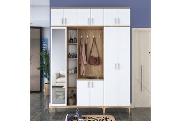 Lukkha Hallmöbel - Valnöt/Vit - Förvaring - Garderober & garderobssystem - Garderobsinredning - Backstativ