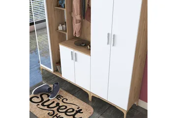 Lukkha Hallmöbel - Valnöt/Vit - Förvaring - Garderober & garderobssystem - Garderobsinredning - Backstativ