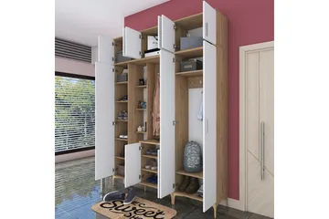 Lukkha Hallmöbel - Valnöt/Vit - Förvaring - Garderober & garderobssystem - Garderobsinredning - Backstativ