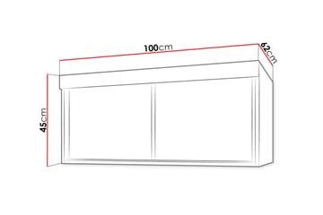 Hyllförvaring Szaf 62x100 cm till Garderob - Vit - Förvaring - Garderober & garderobssystem - Garderobsinredning - Hyllkonsol till garderob