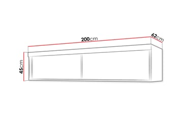 Hyllförvaring Szaf 62x200 cm till Garderob - Vit - Förvaring - Garderober & garderobssystem - Garderobsinredning - Hyllkonsol till garderob