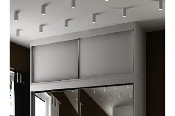 Szaf Hyllförvaring 62x100 cm till Garderob LED-belysning - Vit - Förvaring - Garderober & garderobssystem - Garderobsinredning - Hyllkonsol till garderob