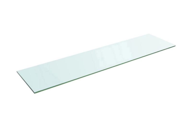 Hyllplan glas genomskinlig 100x25 cm - Transparent - Hyllplan till garderob - Hyllplan & hyllkonsol