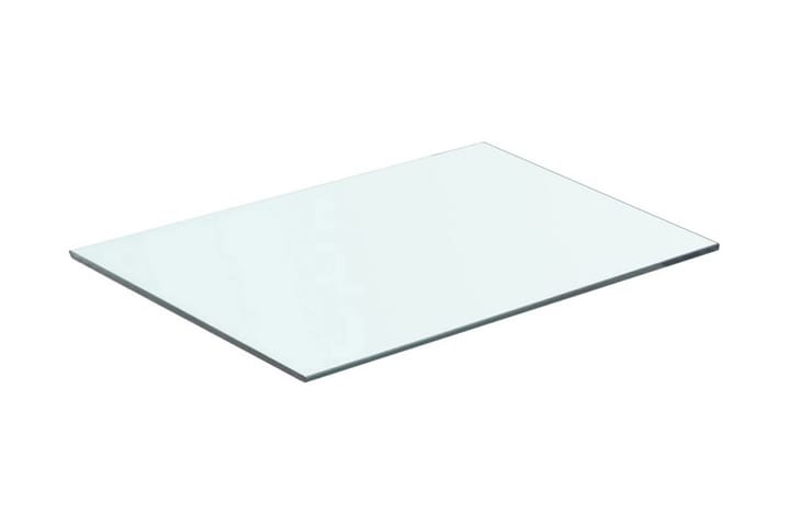 Hyllplan glas genomskinlig 50x30 cm - Transparent - Hyllplan & hyllkonsol - Hyllplan till garderob