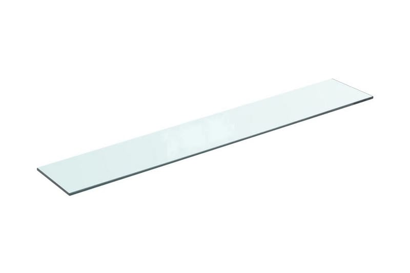 Hyllplan glas genomskinlig 80x12 cm - Transparent - Hyllplan till garderob - Hyllplan & hyllkonsol