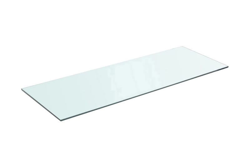 Hyllplan glas genomskinlig 80x30 cm - Transparent - Hyllplan till garderob - Hyllplan & hyllkonsol