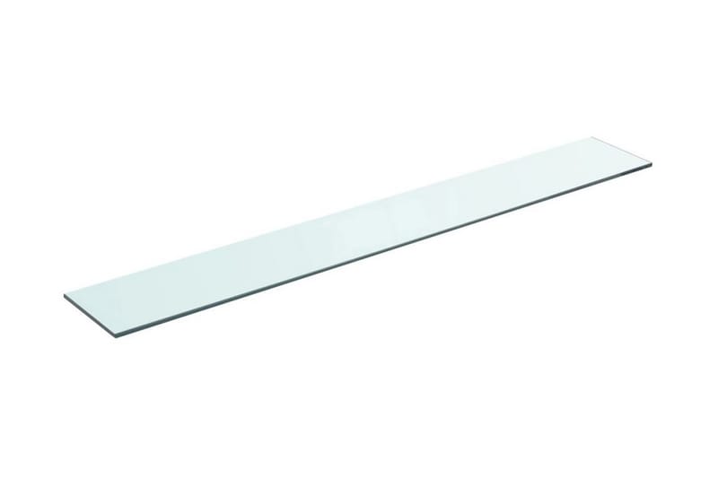 Hyllplan glas genomskinlig 90x12 cm - Transparent - Hyllplan till garderob - Hyllplan & hyllkonsol