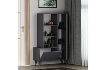 Skohylla Agostina Garderob 80x121 cm Antracit - Hanah Home - Förvaring - Garderober & garderobssystem - Garderobsinredning - Skohylla garderob