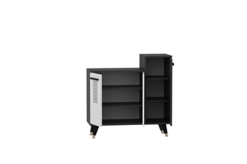 Skohylla Asimo Garderob 90x90,6 cm Antracit/Vit - Hanah Home - Förvaring - Garderober & garderobssystem - Garderobsinredning - Skohylla garderob