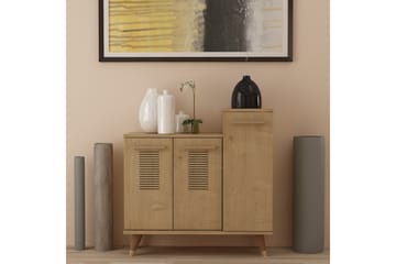 Skohylla Asimo Garderob 90x90,6 cm Brun - Hanah Home - Förvaring - Garderober & garderobssystem - Garderobsinredning - Skohylla garderob