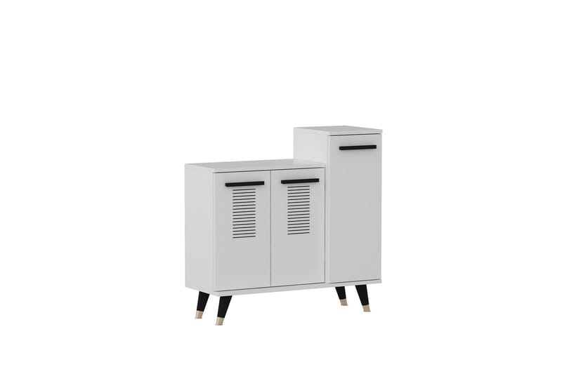 Skohylla Asimo Garderob 90x90,6 cm Vit - Hanah Home - Förvaring - Garderober & garderobssystem - Garderobsinredning - Skohylla garderob