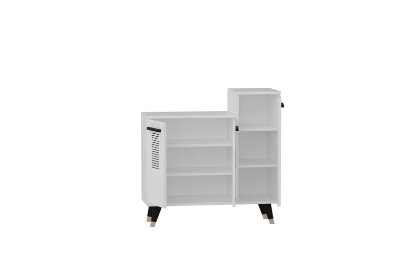 Skohylla Asimo Garderob 90x90,6 cm Vit - Hanah Home - Förvaring - Garderober & garderobssystem - Garderobsinredning - Skohylla garderob