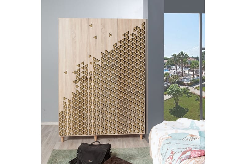 Brokind Garderob 135 cm - Brun - Förvaring - Garderober & garderobssystem - Garderobsskåp