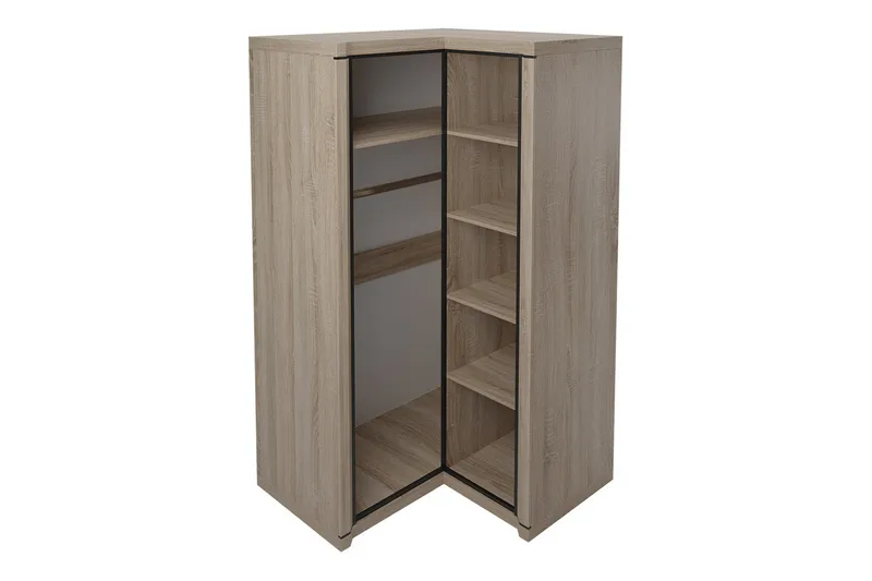 Dallas Garderob 100x58x192 cm - Beige - Förvaring - Garderober & garderobssystem - Garderobsskåp