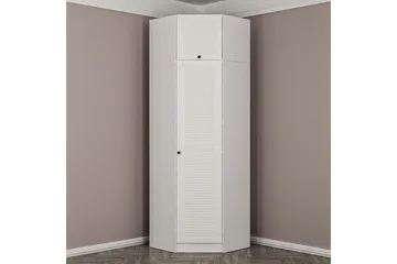 Fruitland Hörngarderob 74 cm - Vit - Förvaring - Garderober & garderobssystem - Garderobsskåp