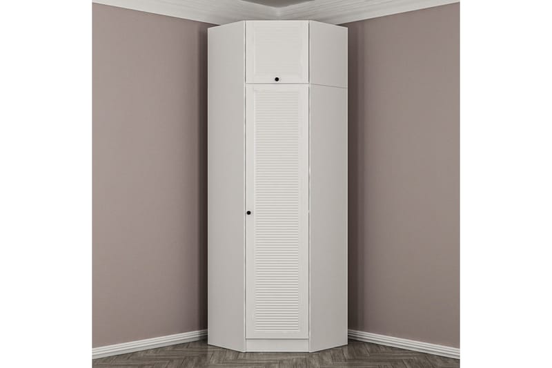 Fruitland Hörngarderob 74 cm - Vit - Förvaring - Garderober & garderobssystem - Garderobsskåp