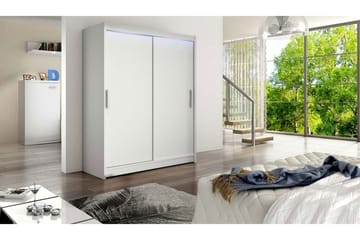 Westa Garderob 150x58x200 cm - Vit - Förvaring - Garderober & garderobssystem - Garderobsskåp