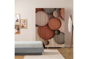 Gladfield Garderob 135x192 cm - Natur - Förvaring - Garderober & garderobssystem