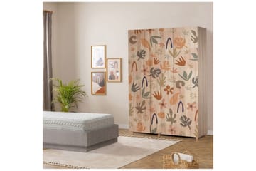 Gladfield Garderob 135x192 cm - Natur - Förvaring - Garderober & garderobssystem