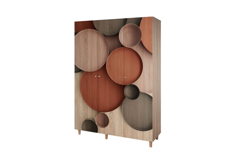 Gladfield Garderob 135x192 cm - Natur - Förvaring - Garderober & garderobssystem