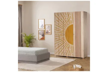 Gladfield Garderobsskåp 135x192 cm - Förvaring - Garderober & garderobssystem