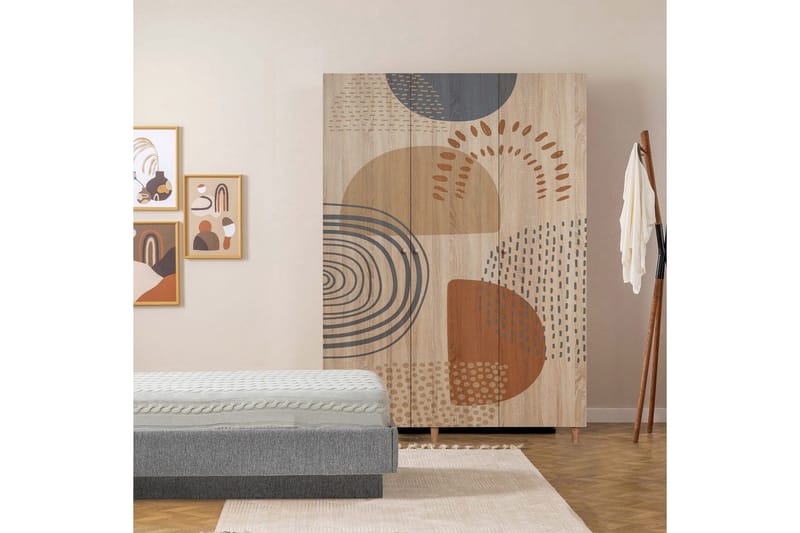 Gladfield Garderobsskåp 135x192 cm - Förvaring - Garderober & garderobssystem