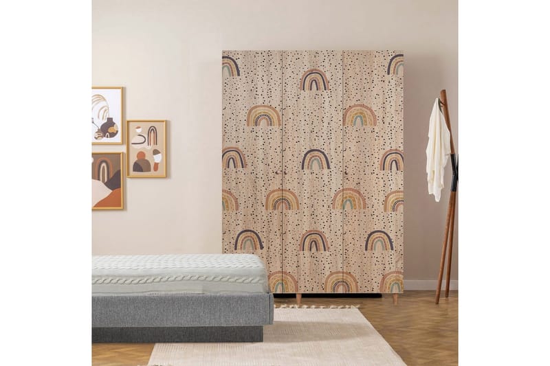Gladfield Garderobsskåp 135x192 cm - Förvaring - Garderober & garderobssystem