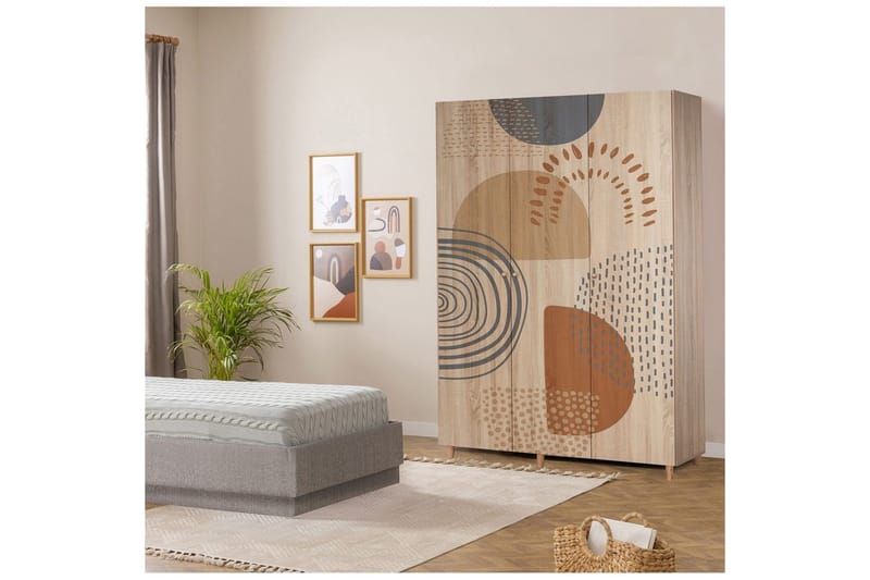 Gladfield Garderobsskåp 135x192 cm - Förvaring - Garderober & garderobssystem