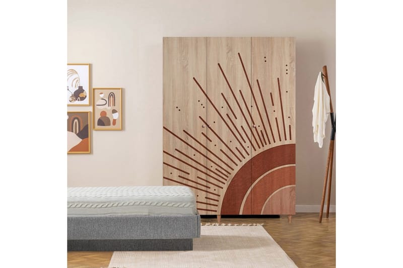 Gladfield Garderobsskåp 135x192 cm - Förvaring - Garderober & garderobssystem