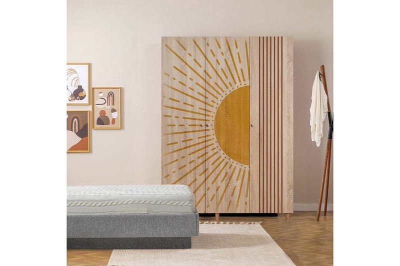 Gladfield Garderobsskåp 135x192 cm - Förvaring - Garderober & garderobssystem