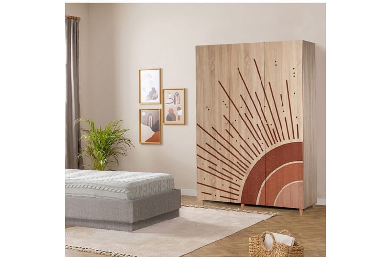Gladfield Garderobsskåp 135x192 cm - Förvaring - Garderober & garderobssystem